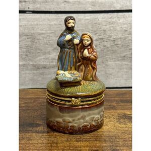 Nativity Trinket Box‎ Manger Christmas